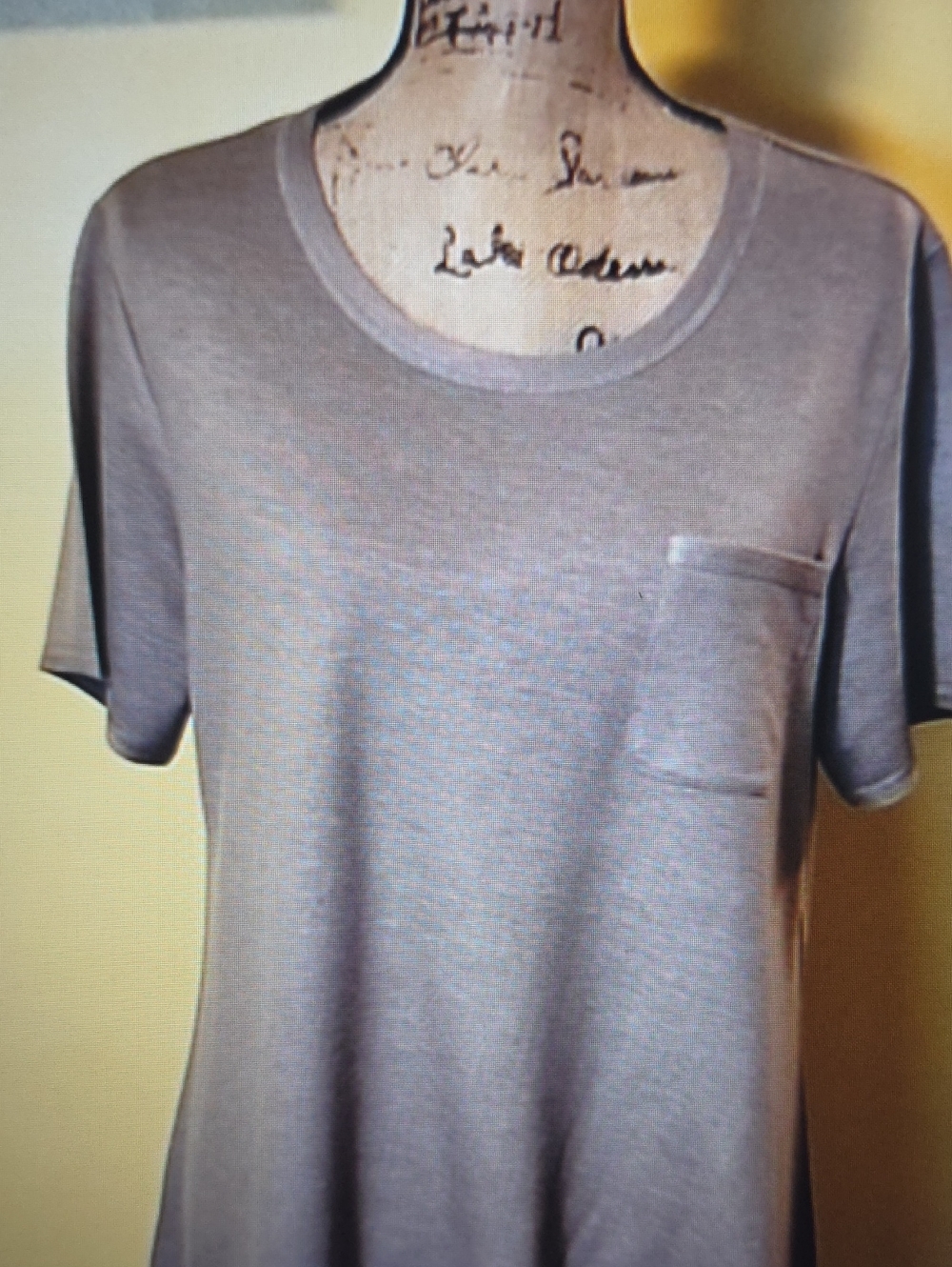 LOGO LOUNGE by Lori Goldstein French Terry Asymmetric Hem Top